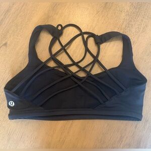 Lululemon Black Free To Be bra - size 8